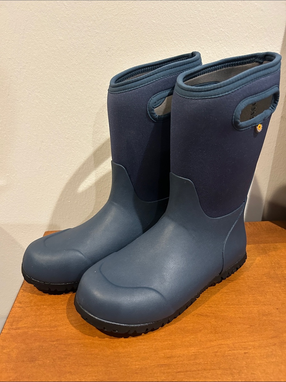 Bogs Kids Navy Blue Waterproof Pull-On Rain Boots